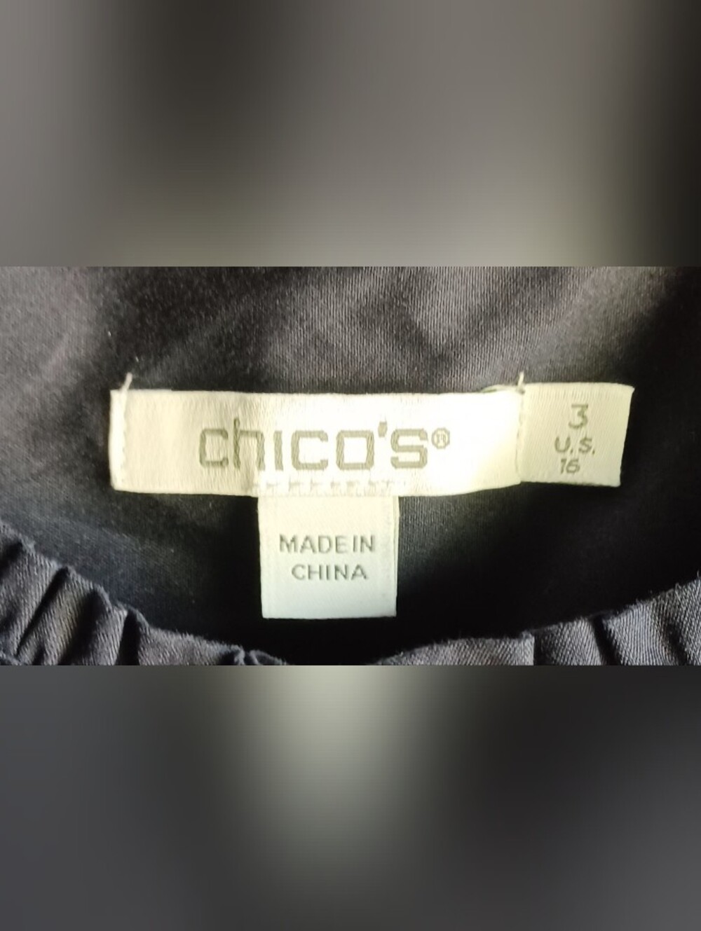 CHICO'S Navy Pintuck Tiered Dress In 16 - Picture 3 of 6